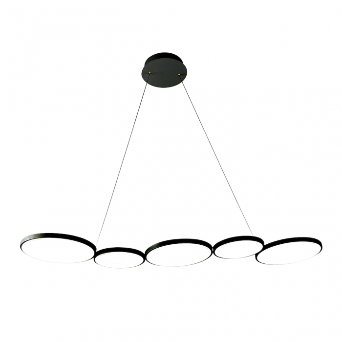Lustra OLYMPIA BLACK LED 50W lumina neutra 115 cm [1]