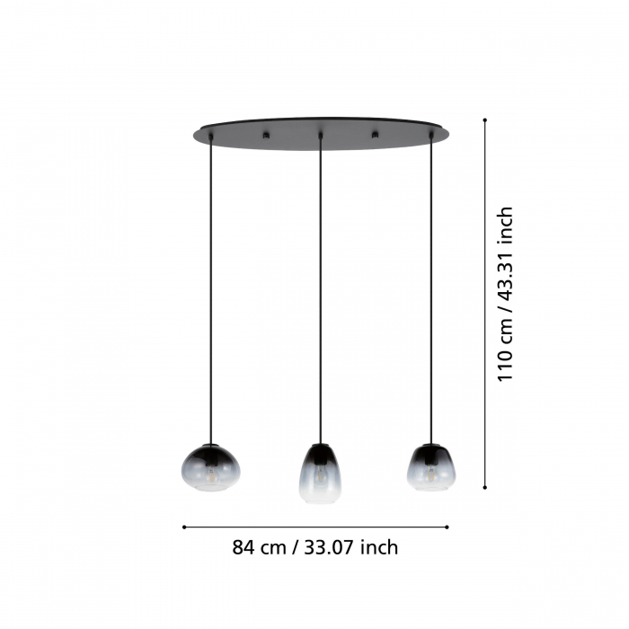 Lustra AGUILARES E27 3x40W 84 cm [4]