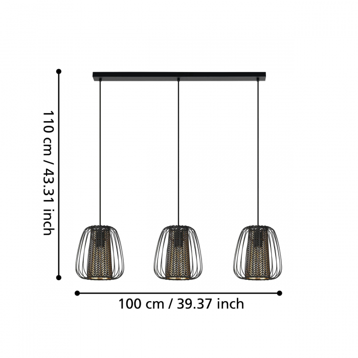 Pendul CURASAO E27 3X40W [3]