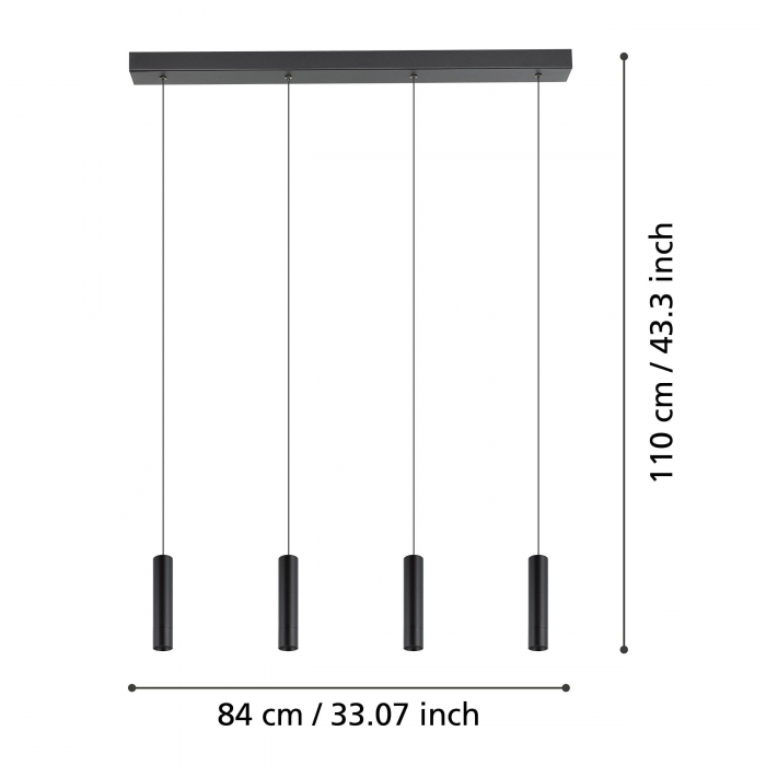 Pendul ALMUDAINA LED 4X5.4W lumina calda [4]