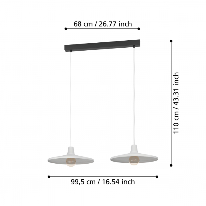 Pendul MINIERE E27 2X40W [5]