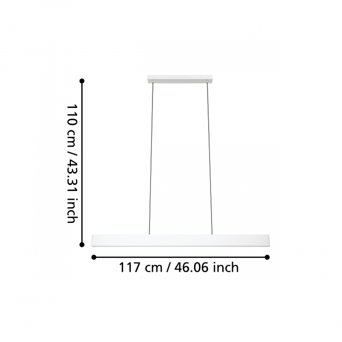 Pendul ANDREAS-Z LED 2X19W lumina reglabila [5]