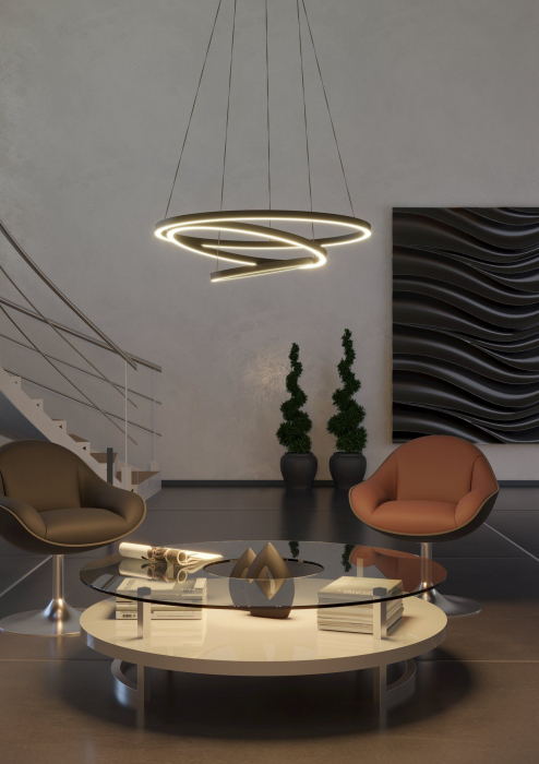Lustra smart LOBINERO-Z LED 43,2W lumina reglabila 58 cm [3]
