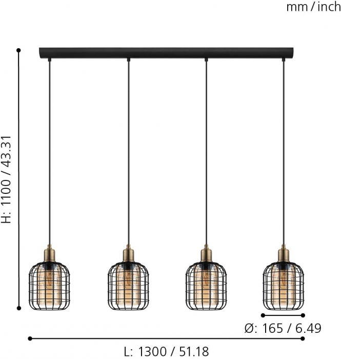 Pendul CHISLE E27 4X40W [4]