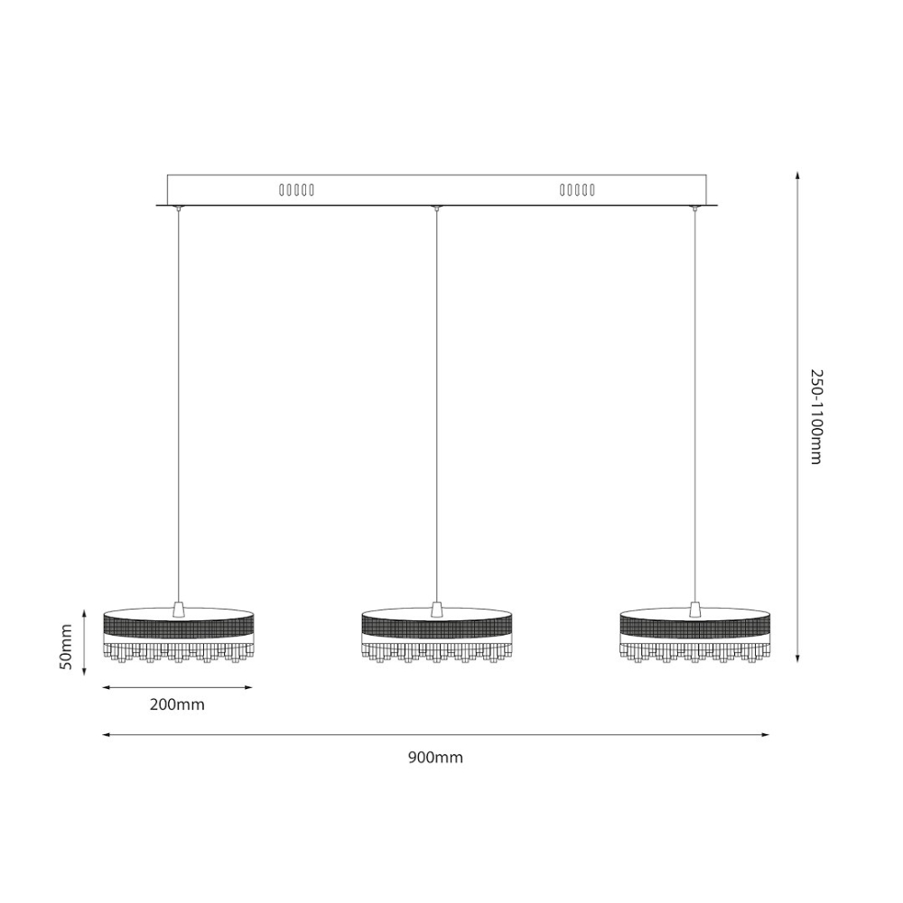 Lustră suspendată LED Preciosa, 60W, 4000K, Gold [4]