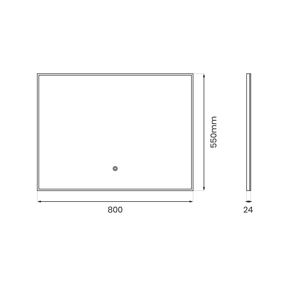 Oglindă Wonder 600x800mm 20W LED 3000K-4000K-6000K [11]