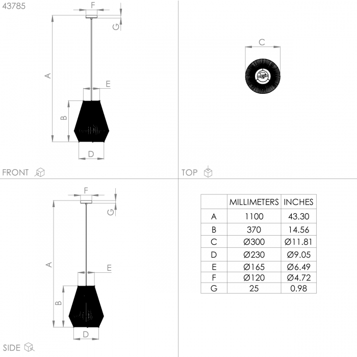 Pendul ALDERNEY E27 1X40W [5]