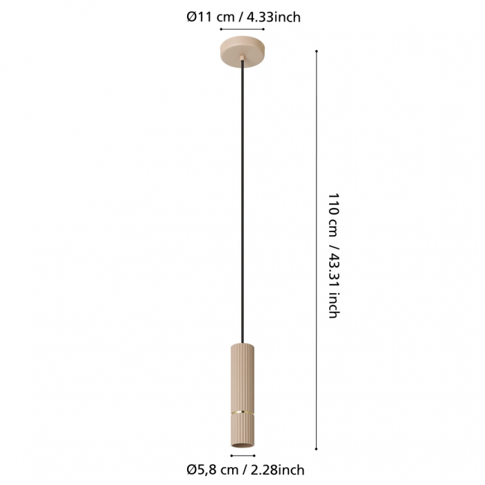 Pendul CAMINIA GU10 LED 1x4.7W [4]