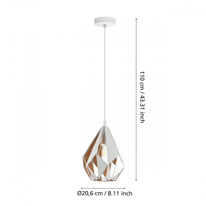 Pendul CARLTON 1 E27 1X60W [5]