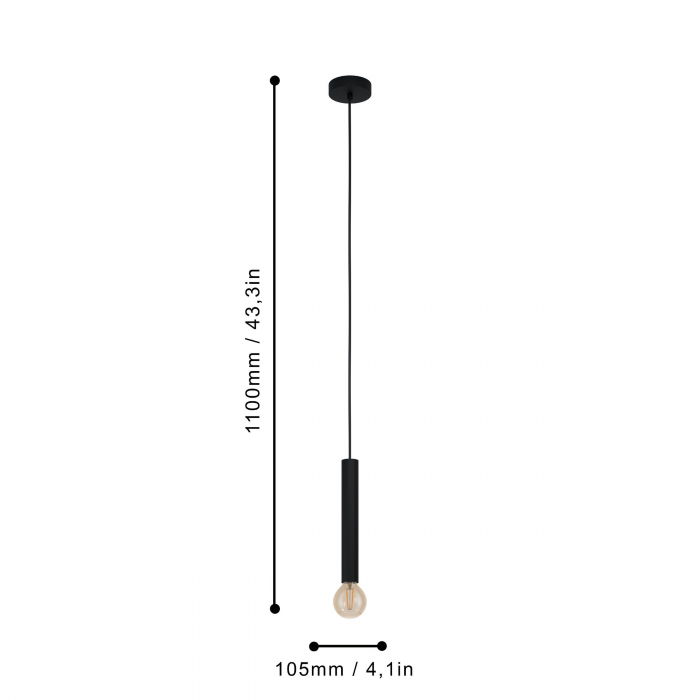 Pendul CORTENOVA E27 1X60W [4]
