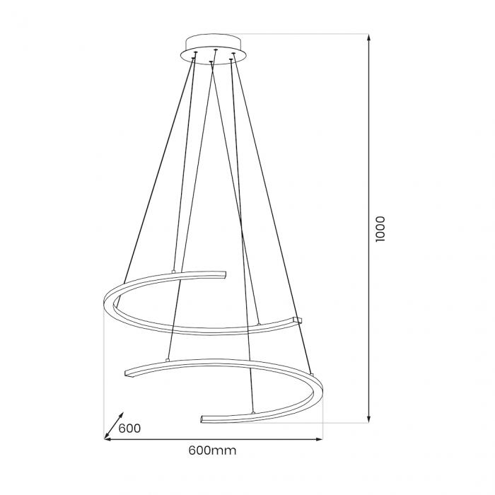Pendul DOUBLEMOON 30W LED [5]