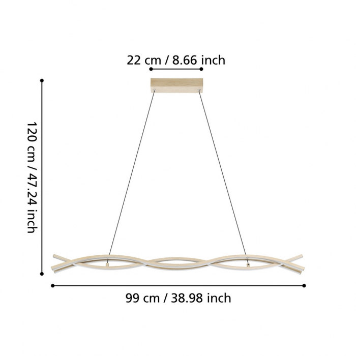 Pendul LASANA 4 LED 35W lumina calda [4]