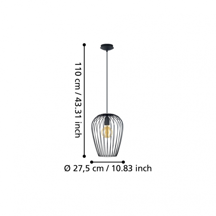 Pendul NEWTOWN E27 1X60W [3]