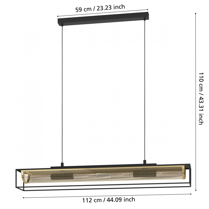 Pendul NOHALES E27 4X40W [5]