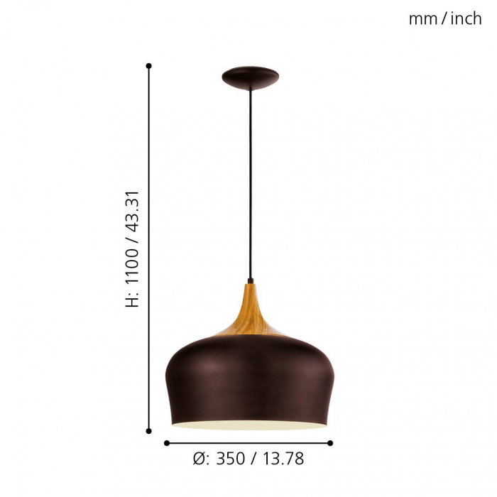 Pendul OBREGON E27 1X60W [4]