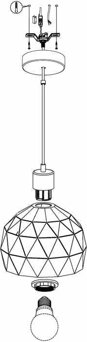 Pendul ROCCAFORTE E14 1X40W [4]