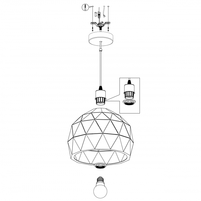 Pendul ROCCAFORTE E27 1X60W [5]