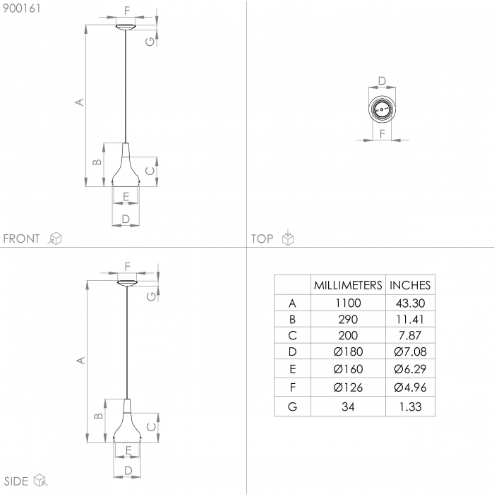 Pendul SABINAR E27 1X40W [4]