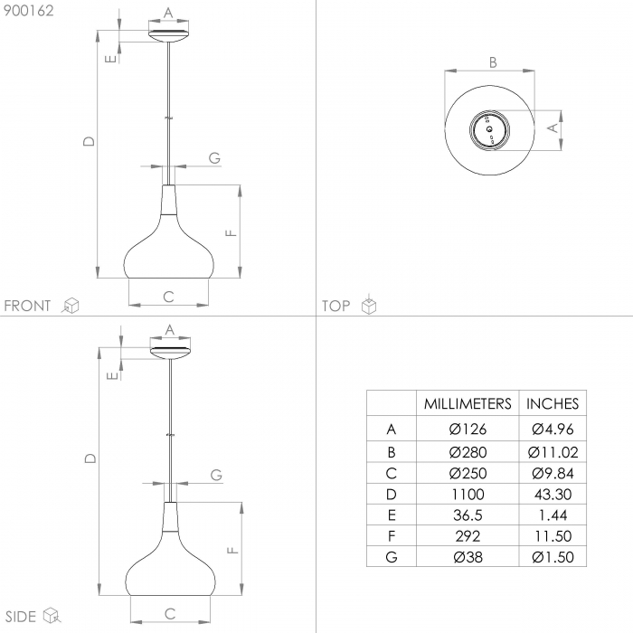 Pendul SABINAR E27 1X40W [4]