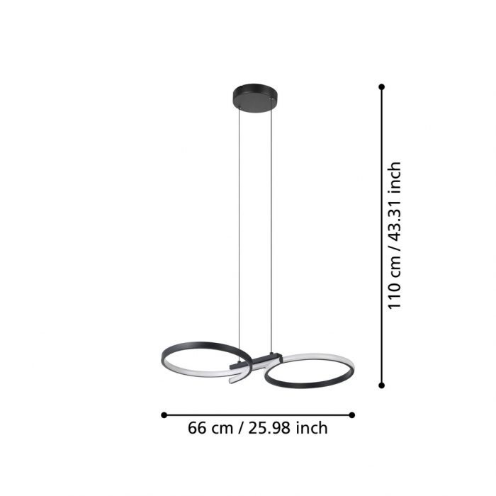 Pendul SERPINS LED 21W lumina calda [4]