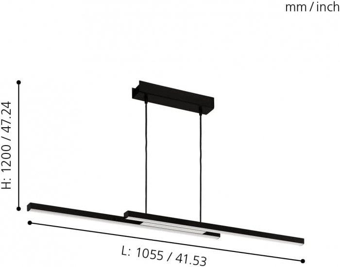 Pendul FRAIOLI-Z LED 32W lumina reglabila [7]