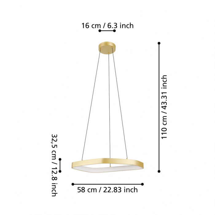 Pendul VALLEROSA LED 25,2W lumina calda [4]