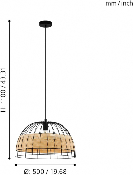 Pendul ANWICK E27 1X40W [5]