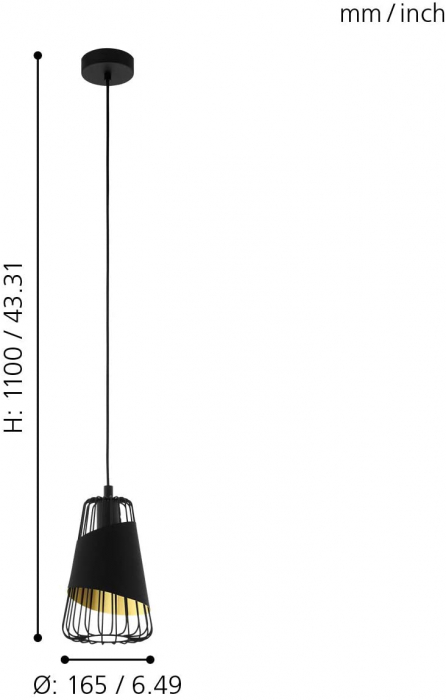 Pendul AUSTELL E27 1X60W [4]