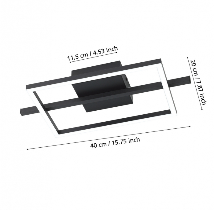 Plafoniera AMANDOLO LED 17W lumina reglabila [3]