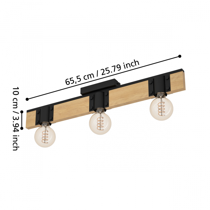Plafoniera BAILRIGG E27 3X40W [5]