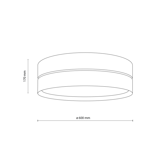 Plafoniera CALMA E27 max 15W LED Alb 60 cm [5]