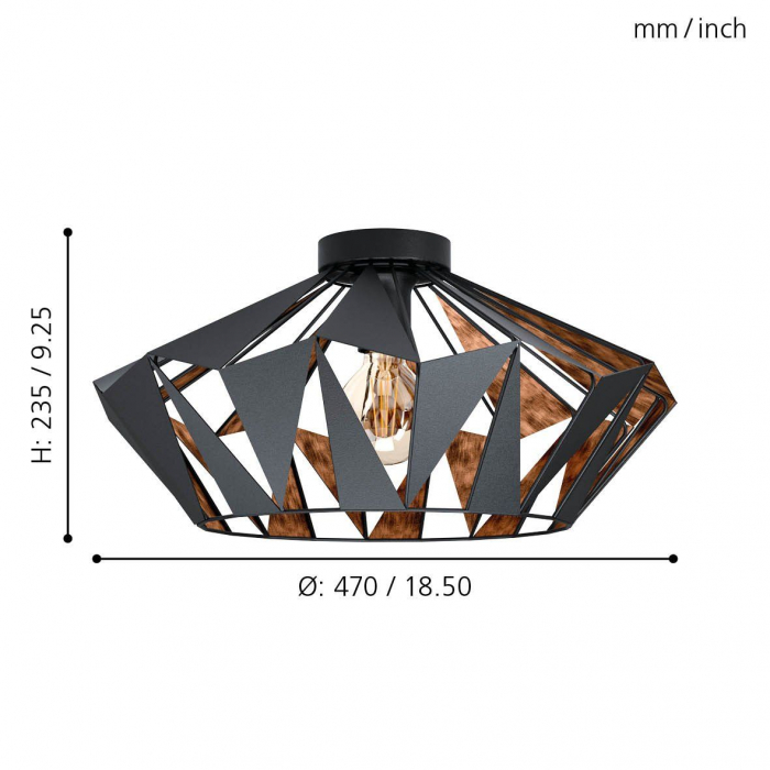 Plafoniera CARLTON 6 E27 60W [6]