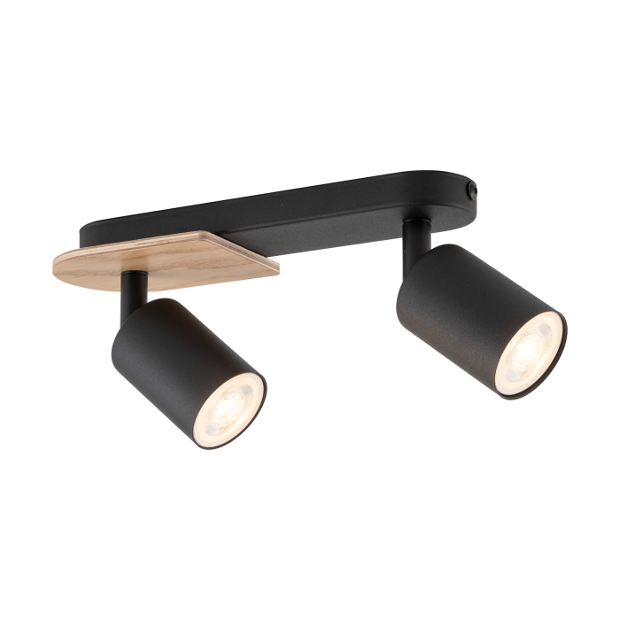 Plafoniera COVER GU10 2 x max 10W LED Negru 35 cm [6]