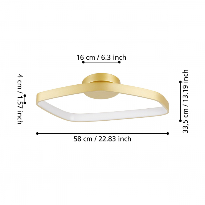 Plafoniera VALLEROSA LED 25.2W lumina calda [5]