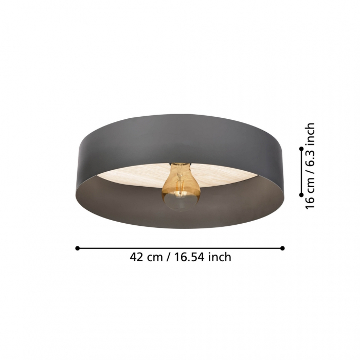 Plafoniera DUAIA E27 1X40W [6]