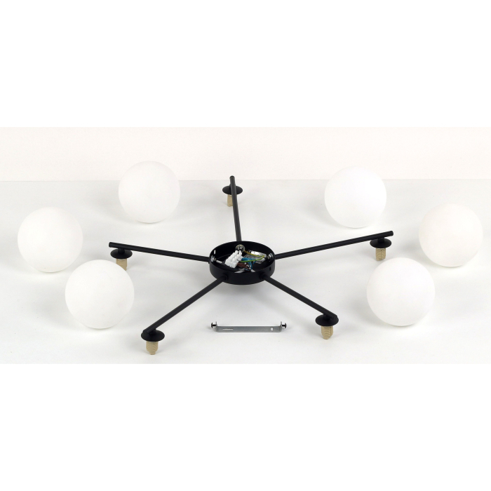 Plafoniera ELTON G9 5 x max 8W LED Negru 67 cm [10]