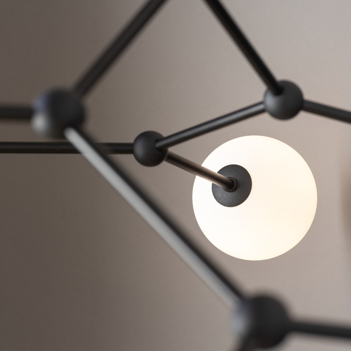 Plafoniera FAIRY G9 6 x max 8W LED Negru 105 cm [3]