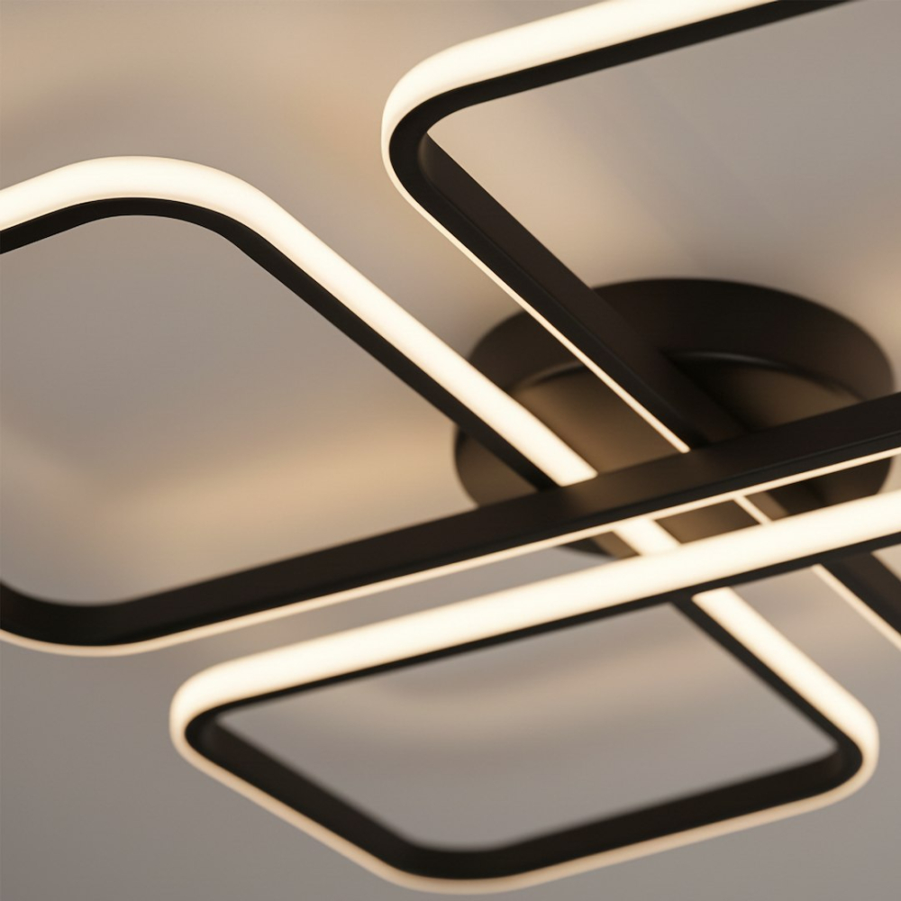 Plafoniera Hidalgo LED, 40W, 4000K, Alb/Negru [6]