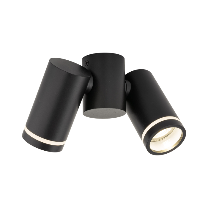 Plafoniera JET GU10 2 x max 10W LED Negru 17 cm [8]