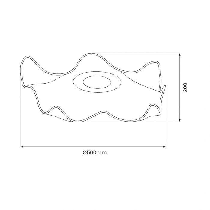 Plafoniera LARGO LED 16W lumina neutra 50 cm [5]
