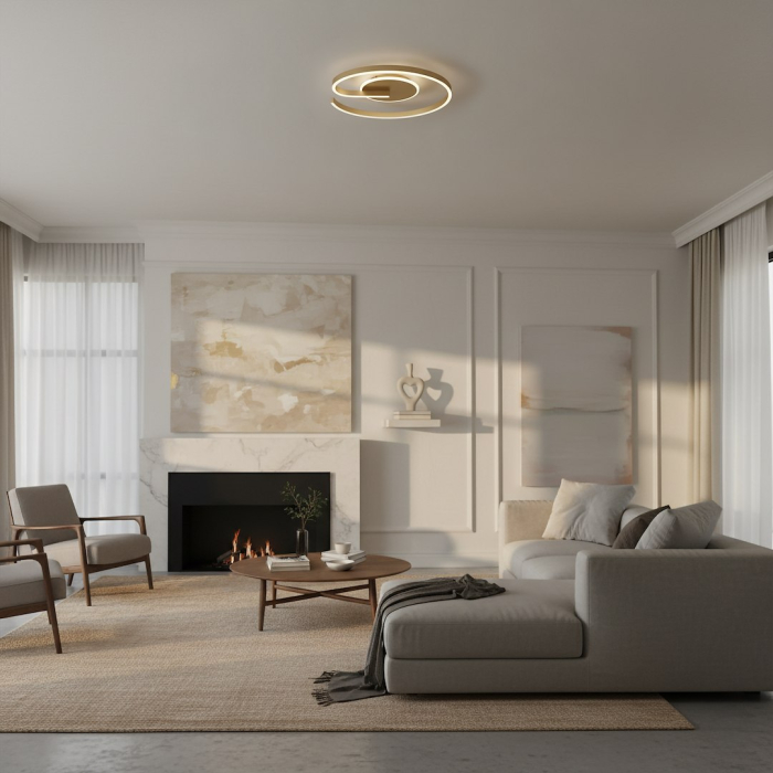 Plafoniera Lorenzo LED, 22W, 4000K, Gold [6]