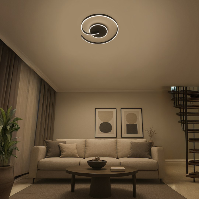 Plafoniera Lorenzo LED, 22W, 4000K, Negru [6]