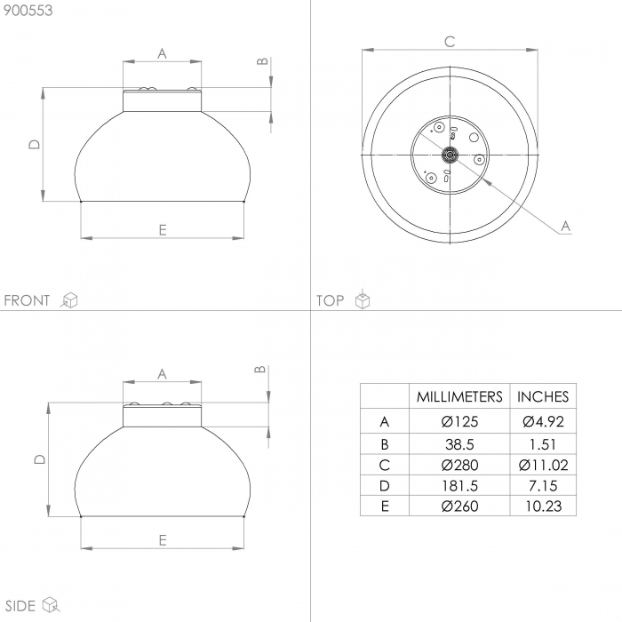 Plafoniera MOGANO 2 E27 1X40W [5]