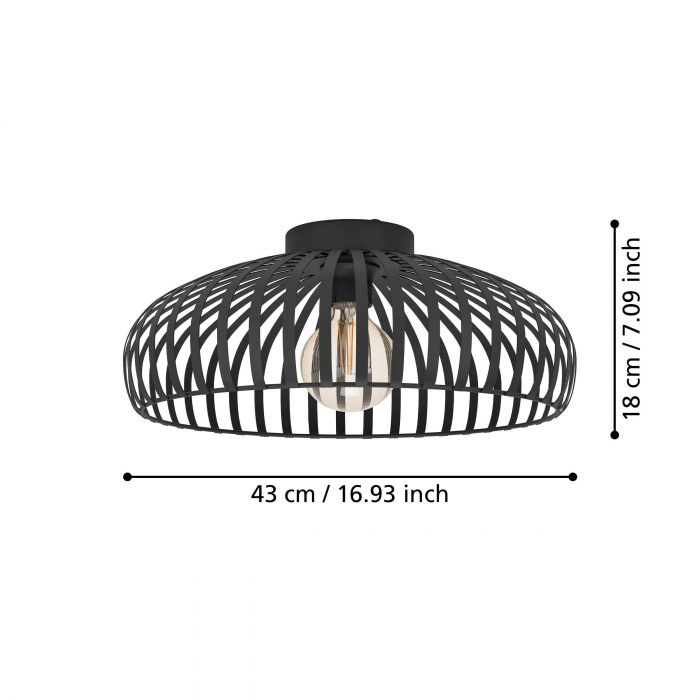 Plafoniera MOGANO 3 E27 1X40W [4]