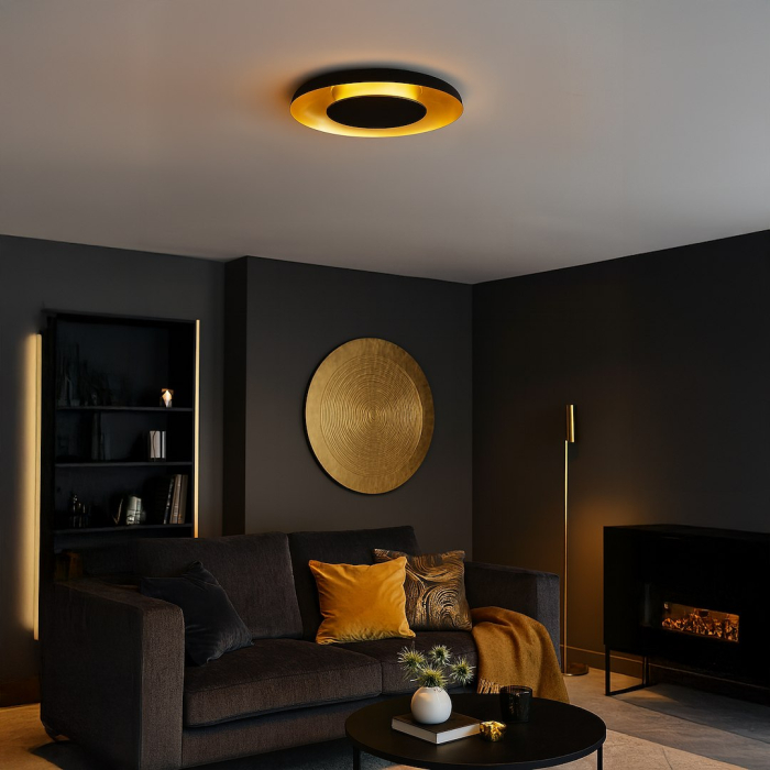 Plafonieră Piattino Black Gold 30W LED 3000K-4000K-6000K [3]