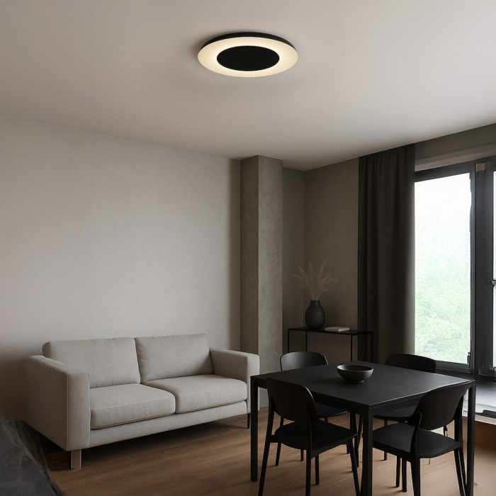 Plafonieră Piattino Negru 30W LED 3000K-4000K-6000K [4]