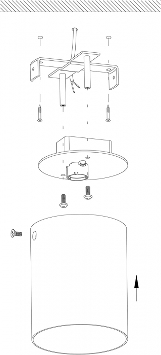 Plafoniera POLASSO LED 3,3W lumina calda 10 cm [5]