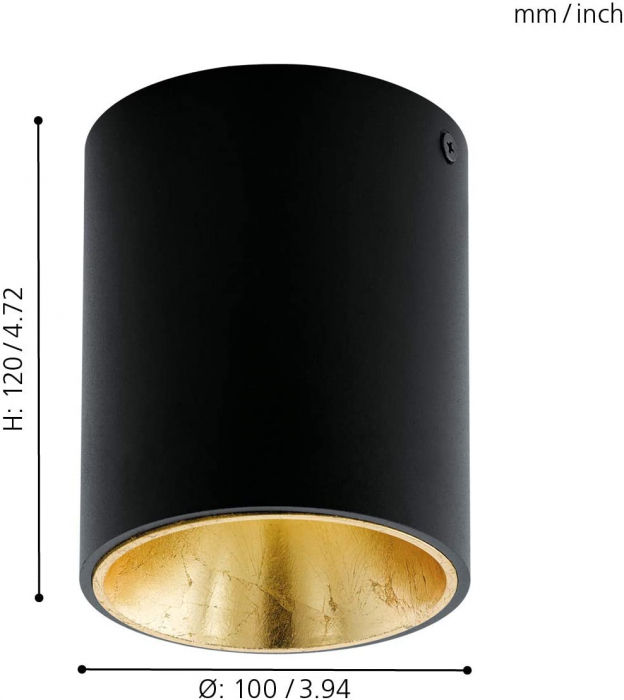 Plafoniera POLASSO LED 1X3.3W lumina calda [4]