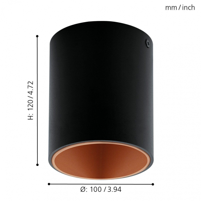 Plafoniera POLASSO LED 1X3.3W lumina calda [5]