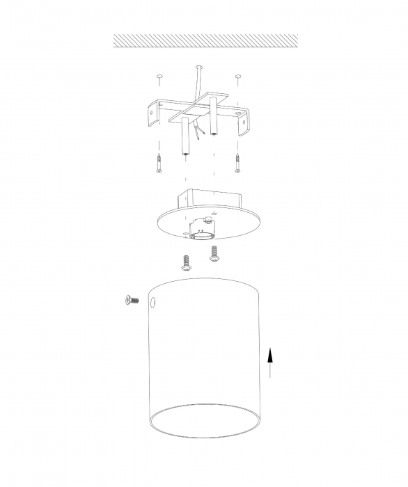 Plafoniera POLASSO LED 1X3.3W lumina calda [6]